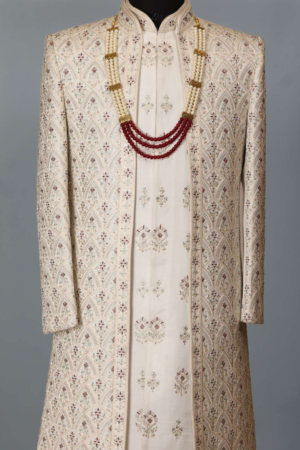 Ivory Forest Embroidered Indo Western Set